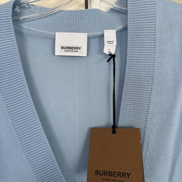 Burberry Elbow Patch Cardigan Sweater - Picture 2 of 4
